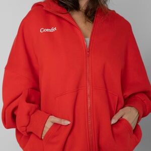 Comfrt Women's cloud zip in crimson